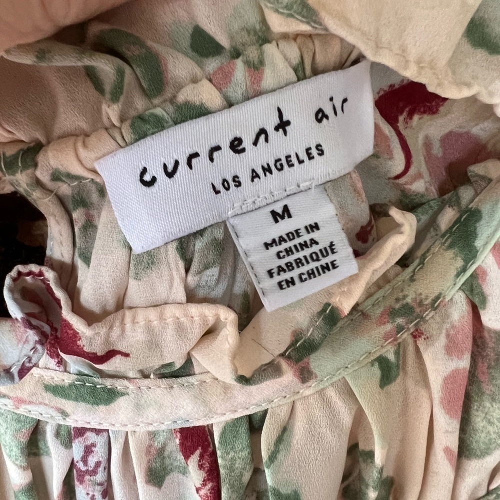 Anthropologie Current Air Floral Ruffled Dress - Picture 2 of 8